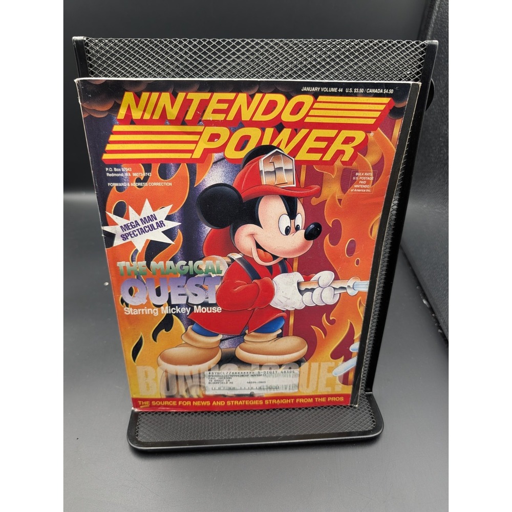 Nintendo Power Magazine January 1993 Volume 44 Mickey Mouse Magical Quest